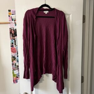 Ava & Viv Women's Rich Purple Cardigan